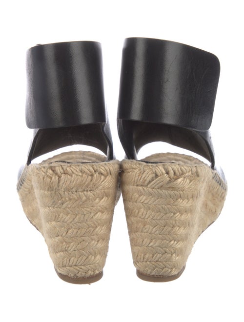 Celine Leather Cutout Accent Espadrilles