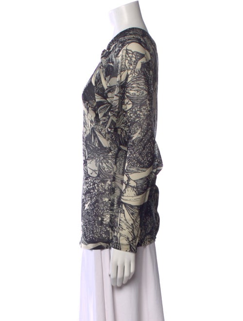 Celine 2017 Printed Button-Up Top