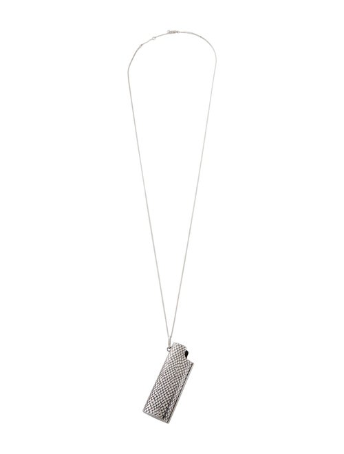 Celine Snake-Engraved Lighter Case Necklace