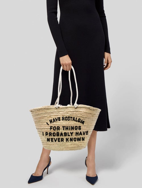 Celine Straw Tote Large