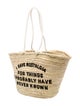 Celine Straw Tote Large