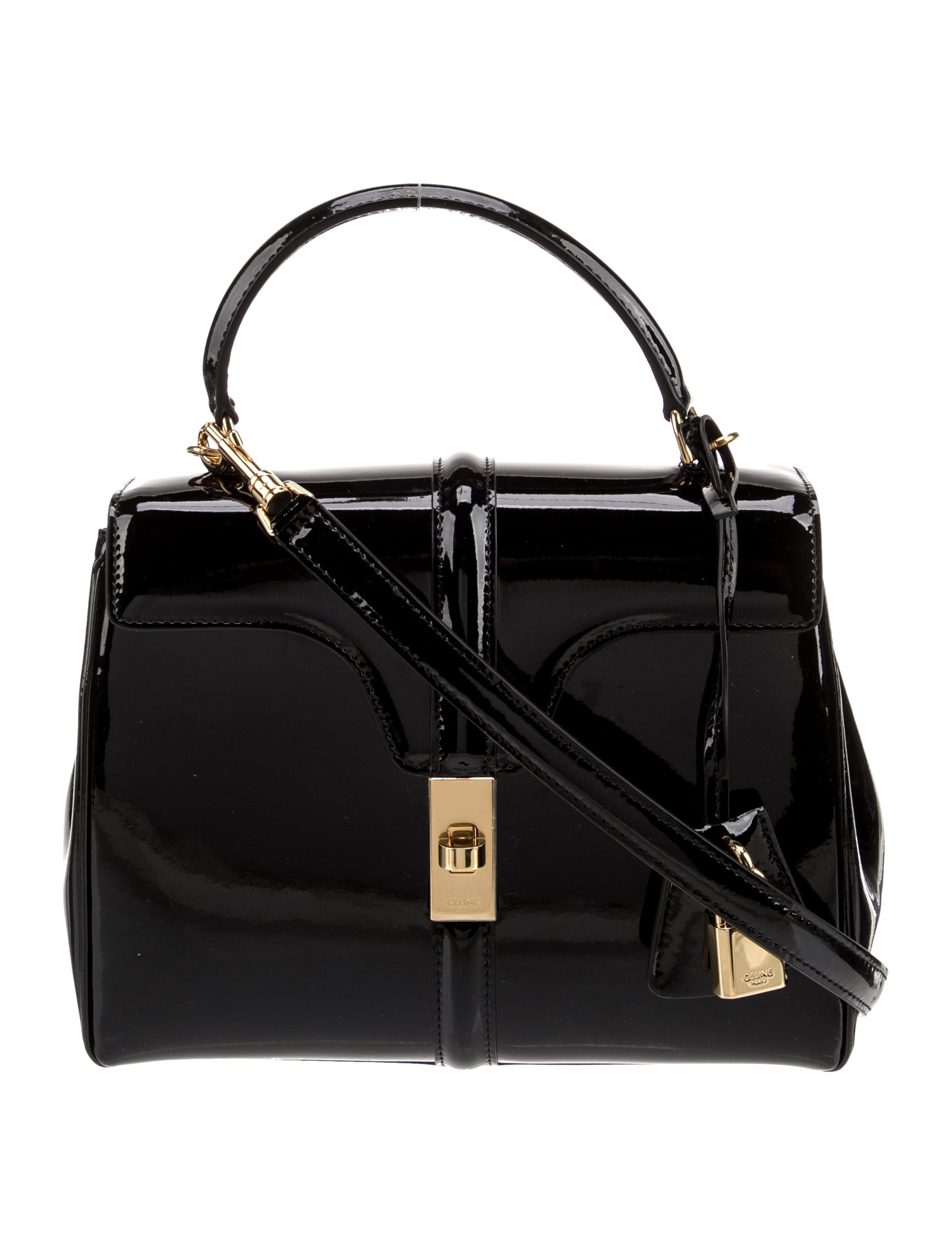 Celine Patent Leather 16 Bag Small