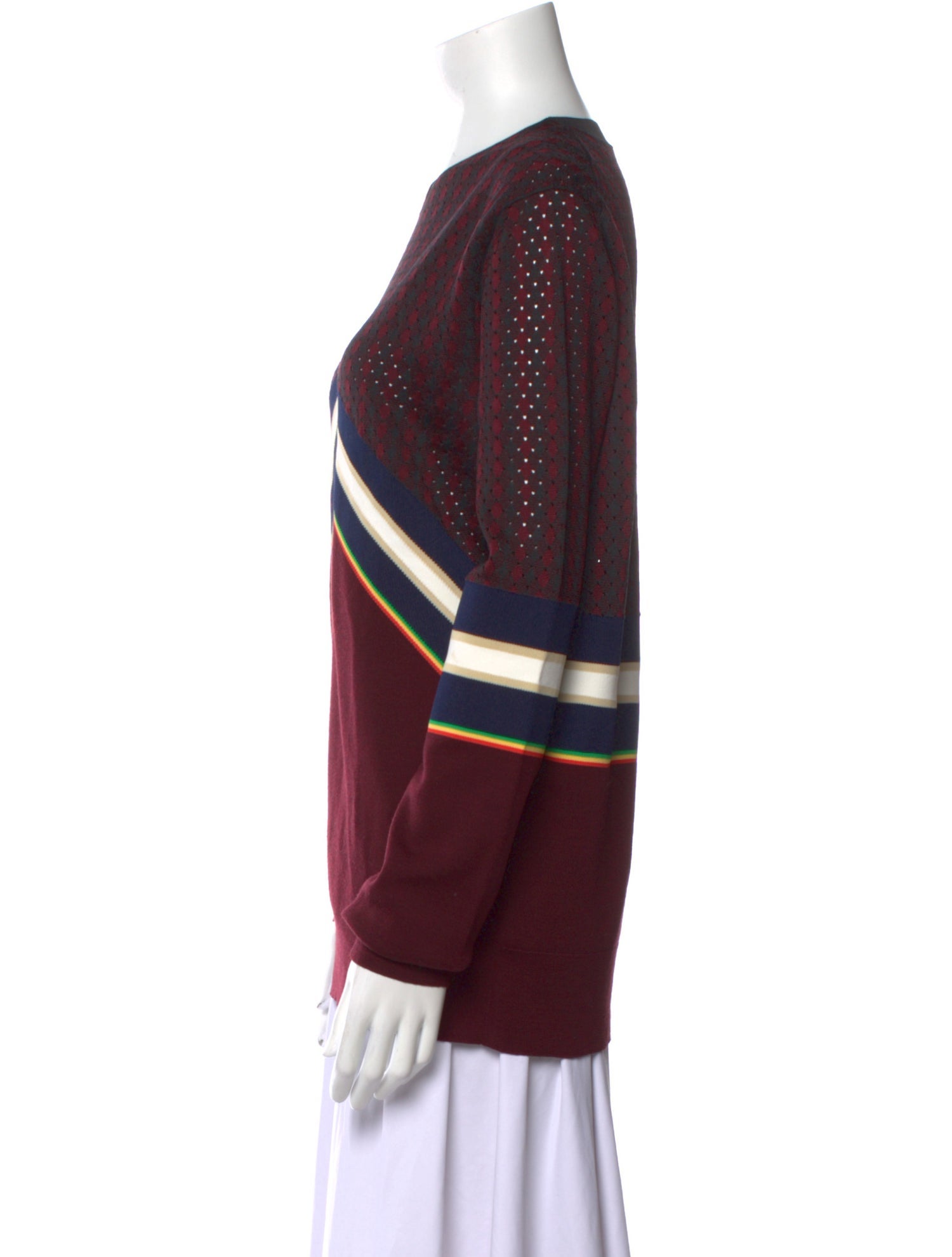 Celine Silk Striped Sweater