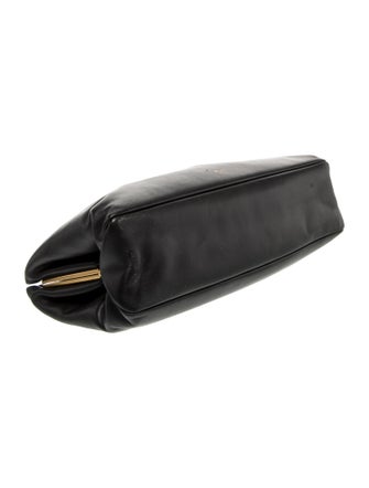 Celine Leather French Lock Clutch