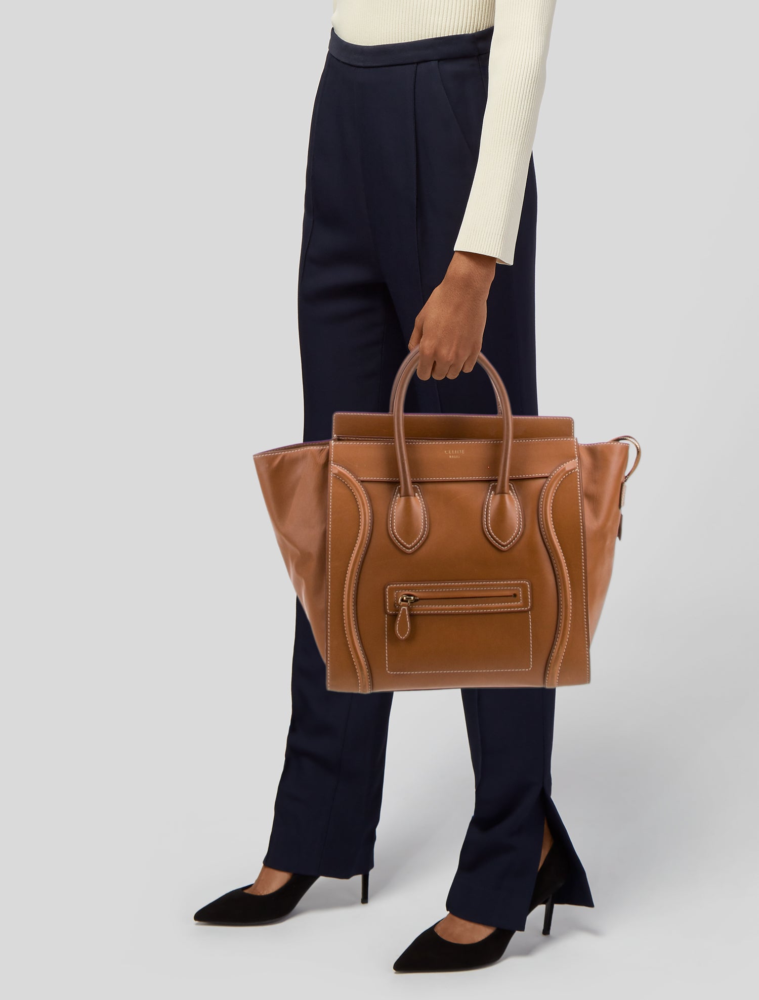 Celine Leather Luggage Mini