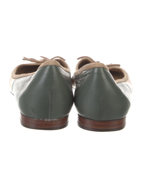 Celine Leather Colorblock Pattern Ballet Flats