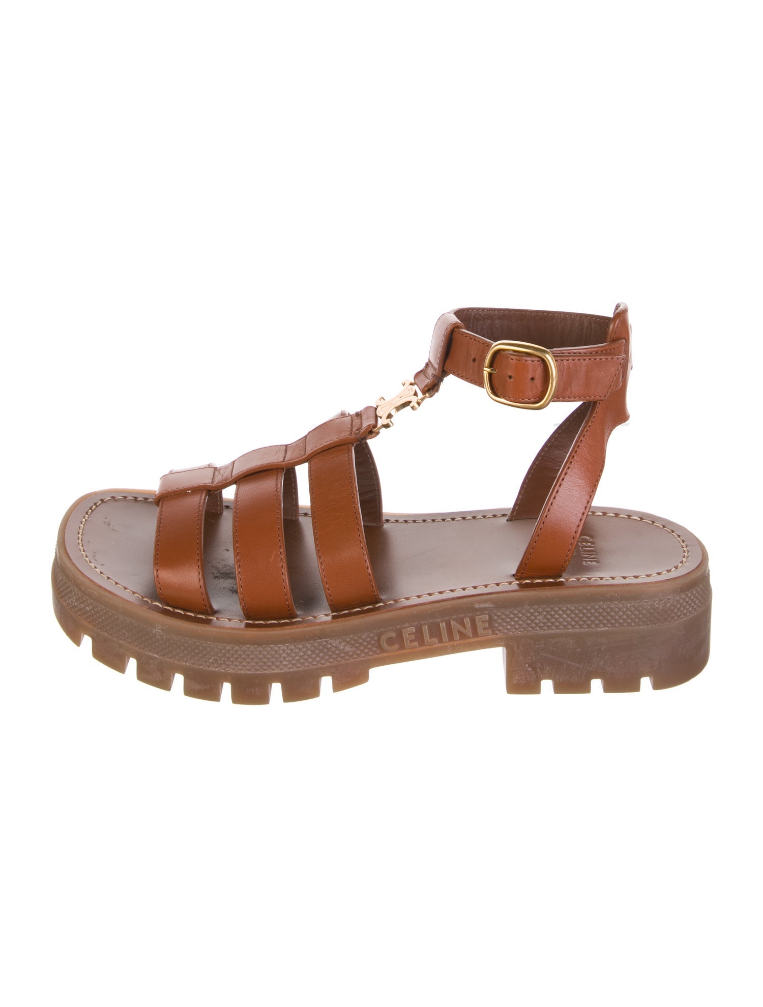 Celine Leather Gladiator Sandals