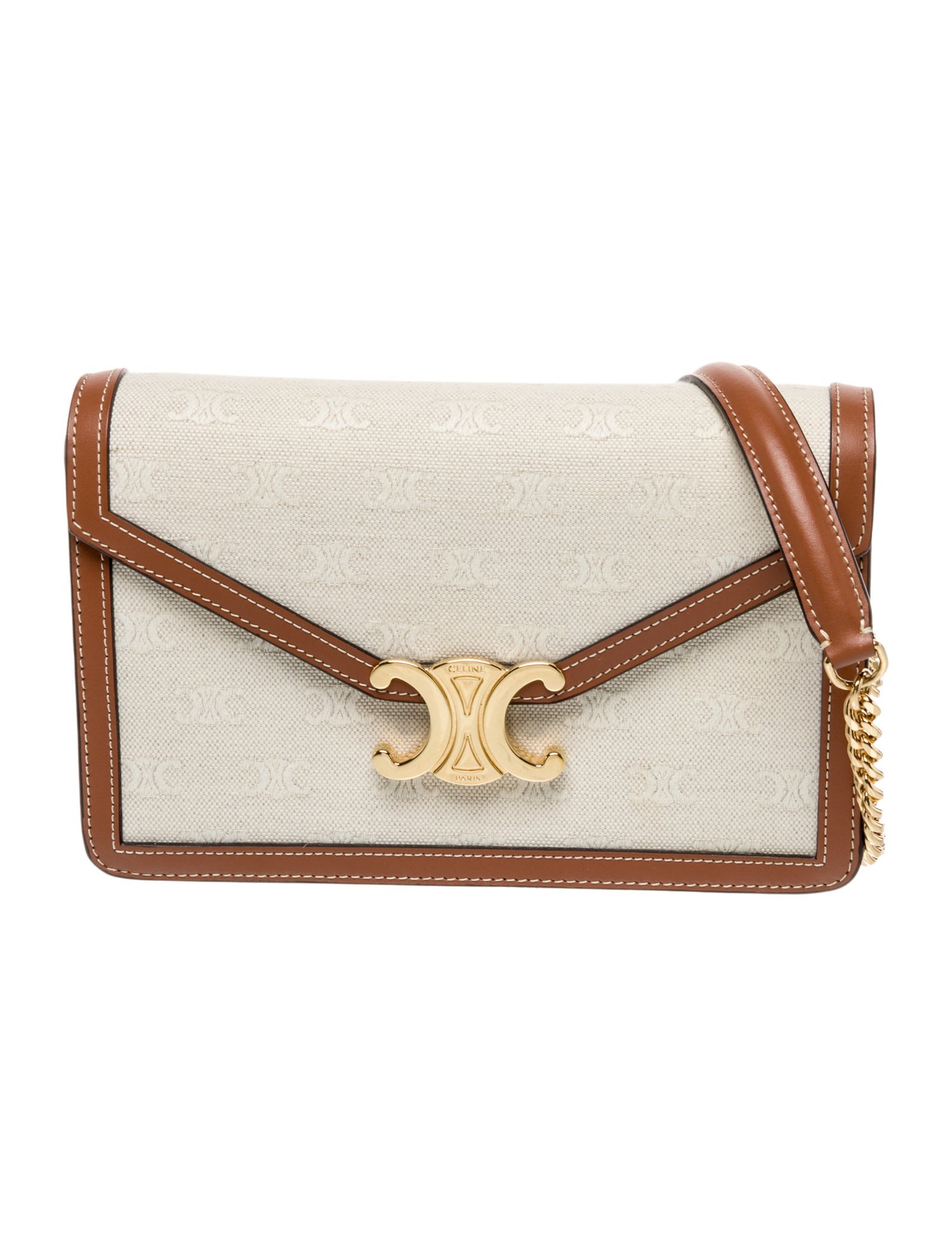 Celine Triomphe Margo Wallet on Chain