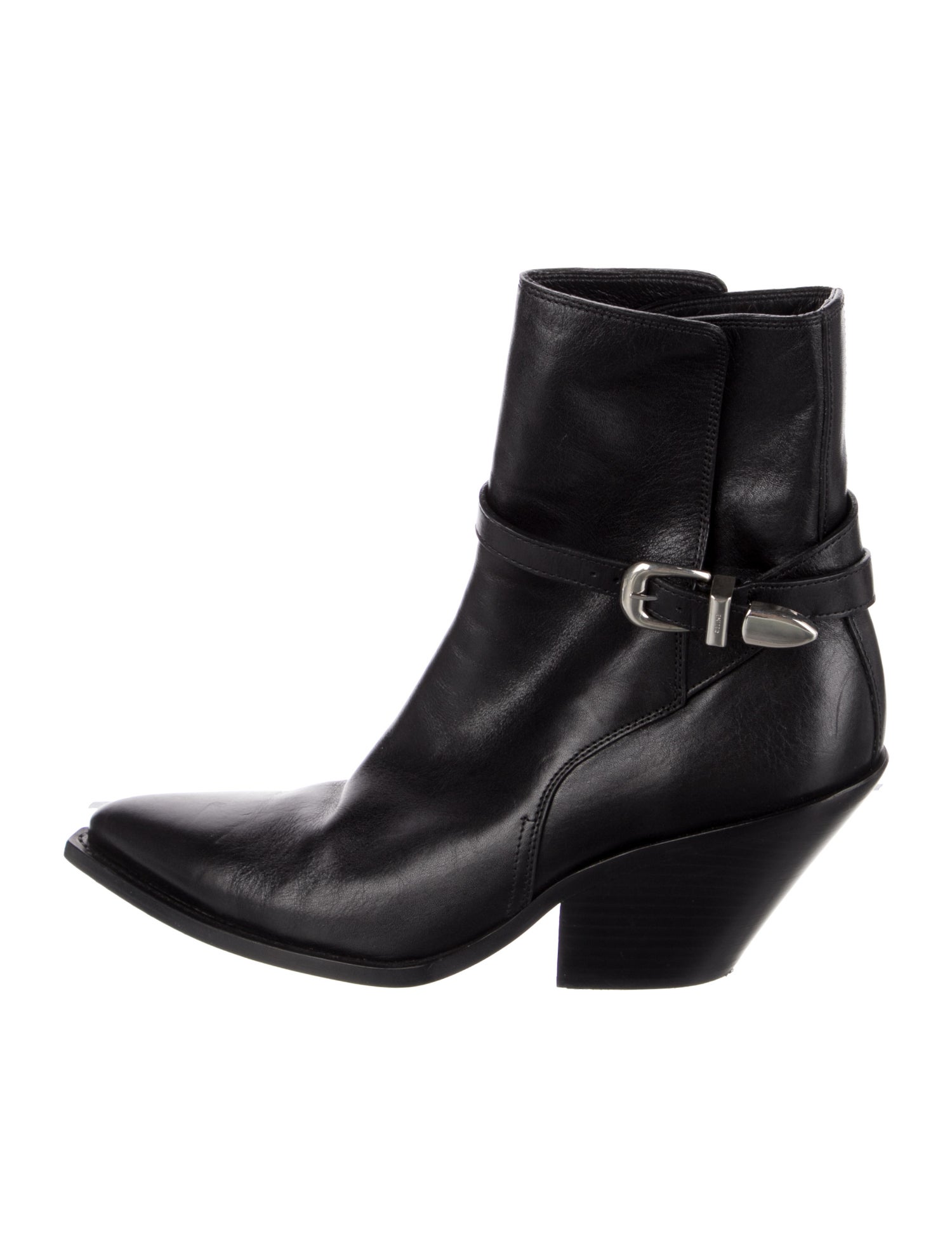 Celine Leather Moto Boots