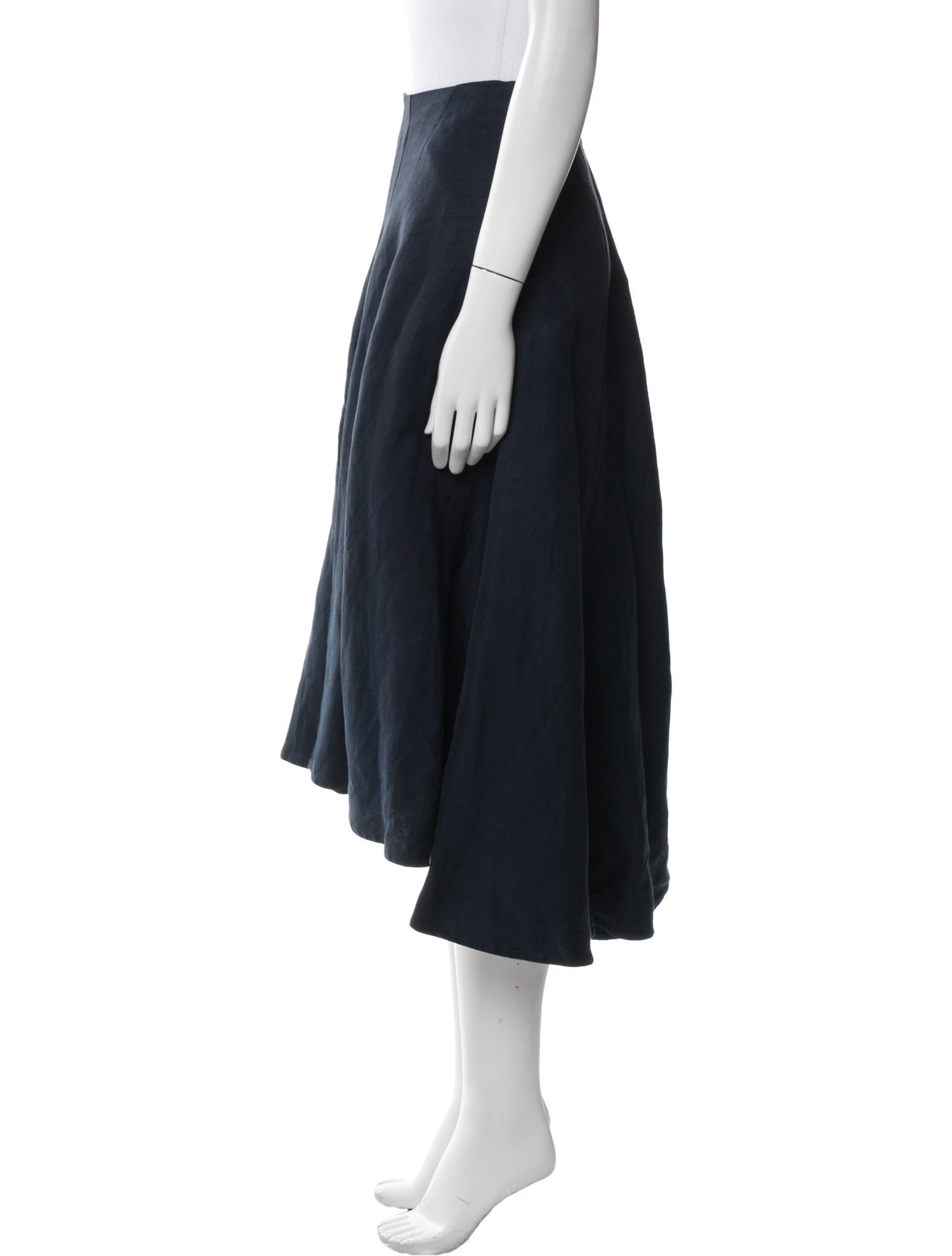 Celine Linen Midi Length Skirt