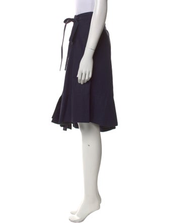 Celine Ruffle Embellishment Knee-Length Skirt
