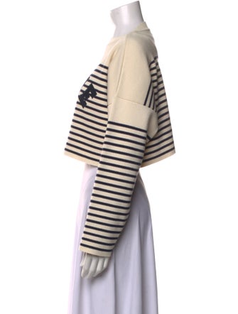 Celine Striped Bateau Neckline Sweater