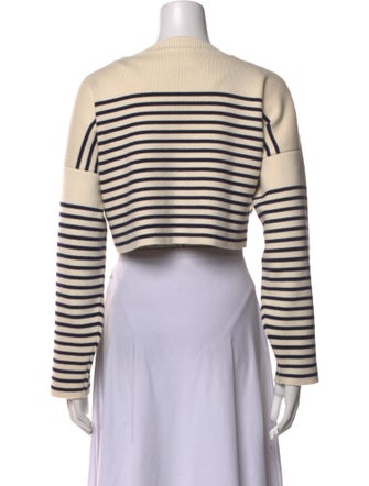 Celine Striped Bateau Neckline Sweater