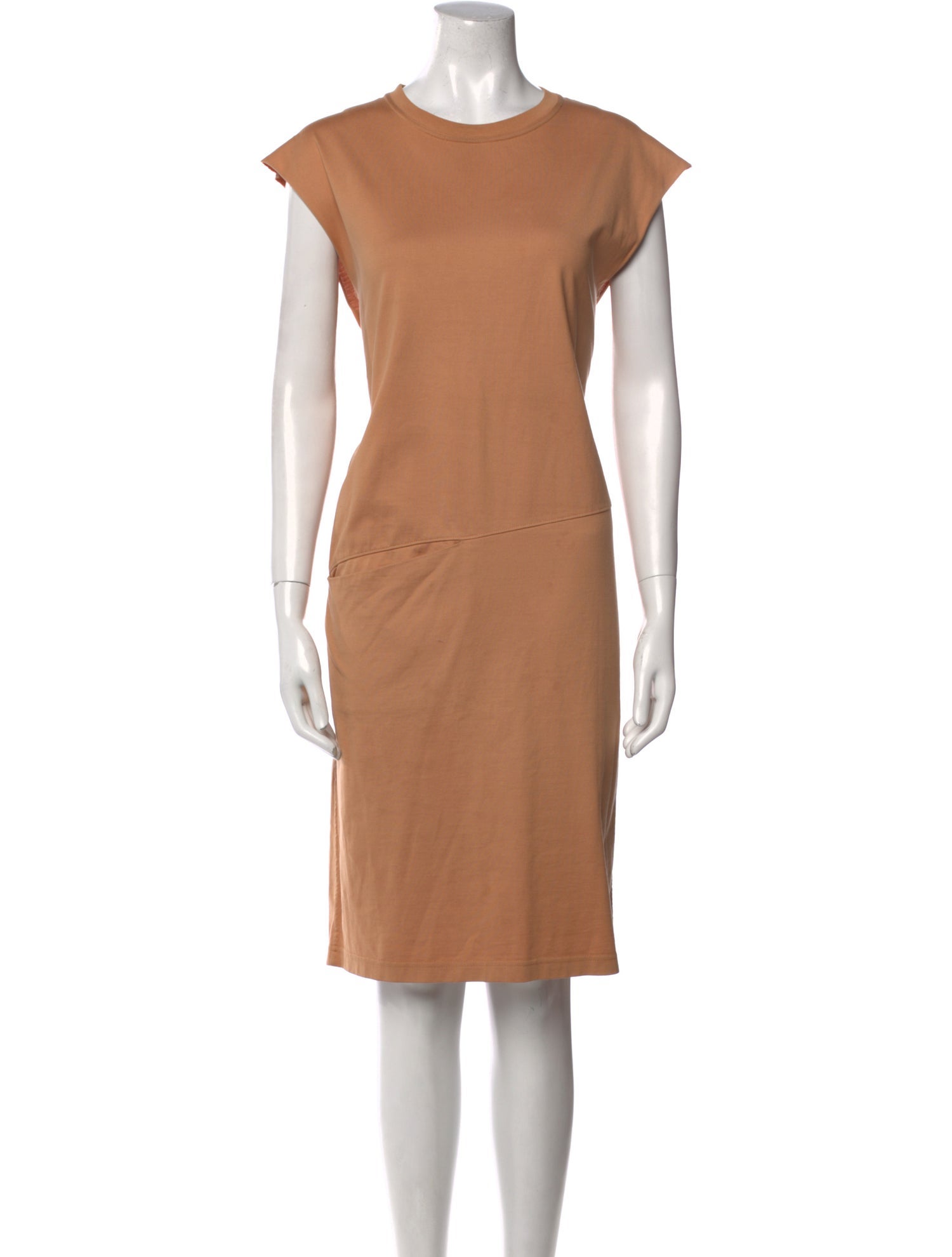 Celine Crew Neck Knee-Length Dress