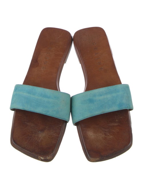 Celine Suede Slides
