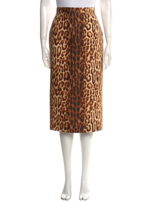 Celine Virgin Wool Midi Length Skirt