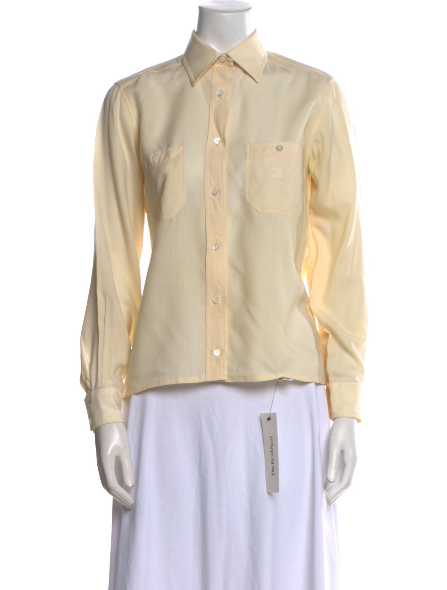 Celine Vintage 1980's Button-Up Top