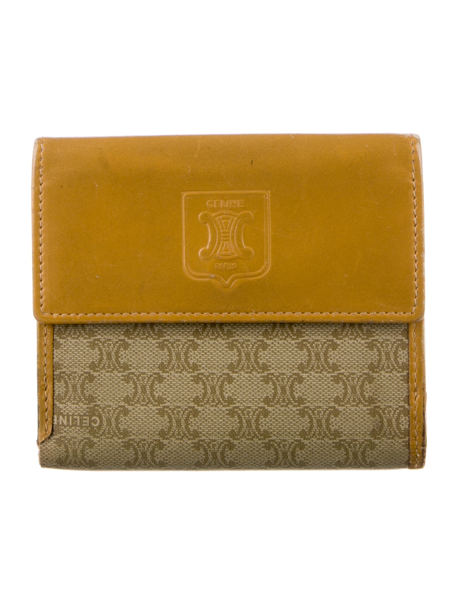 Celine Vintage Macadam Coin Pouch Wallet