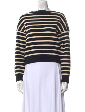 Celine Striped Pullover Wool Sweater
