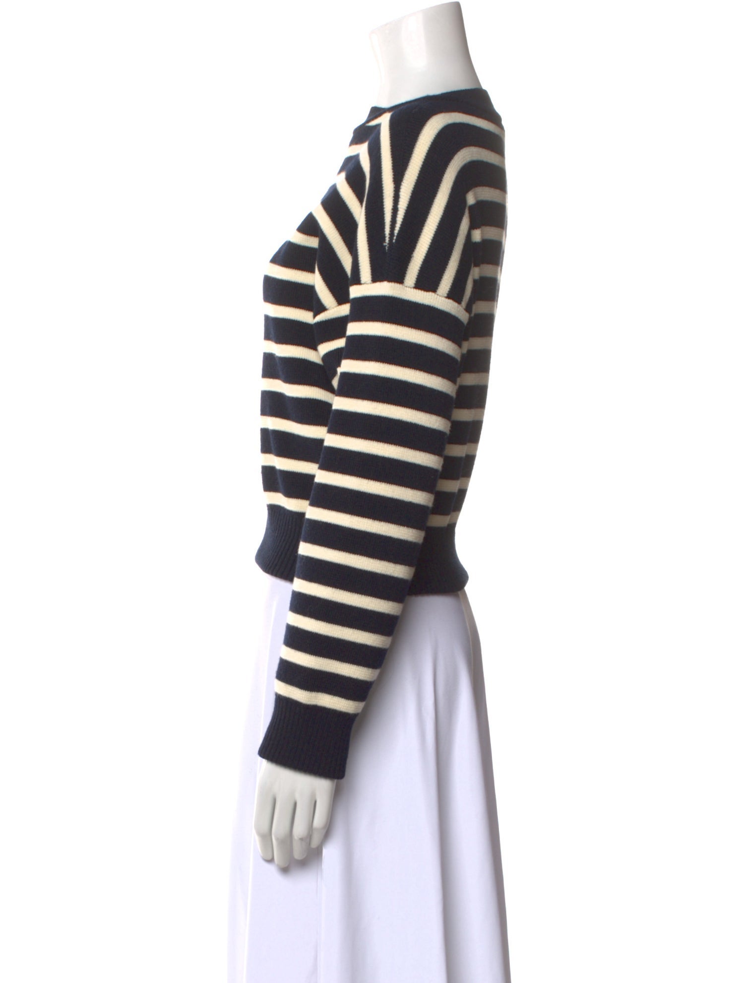 Celine Striped Pullover Wool Sweater