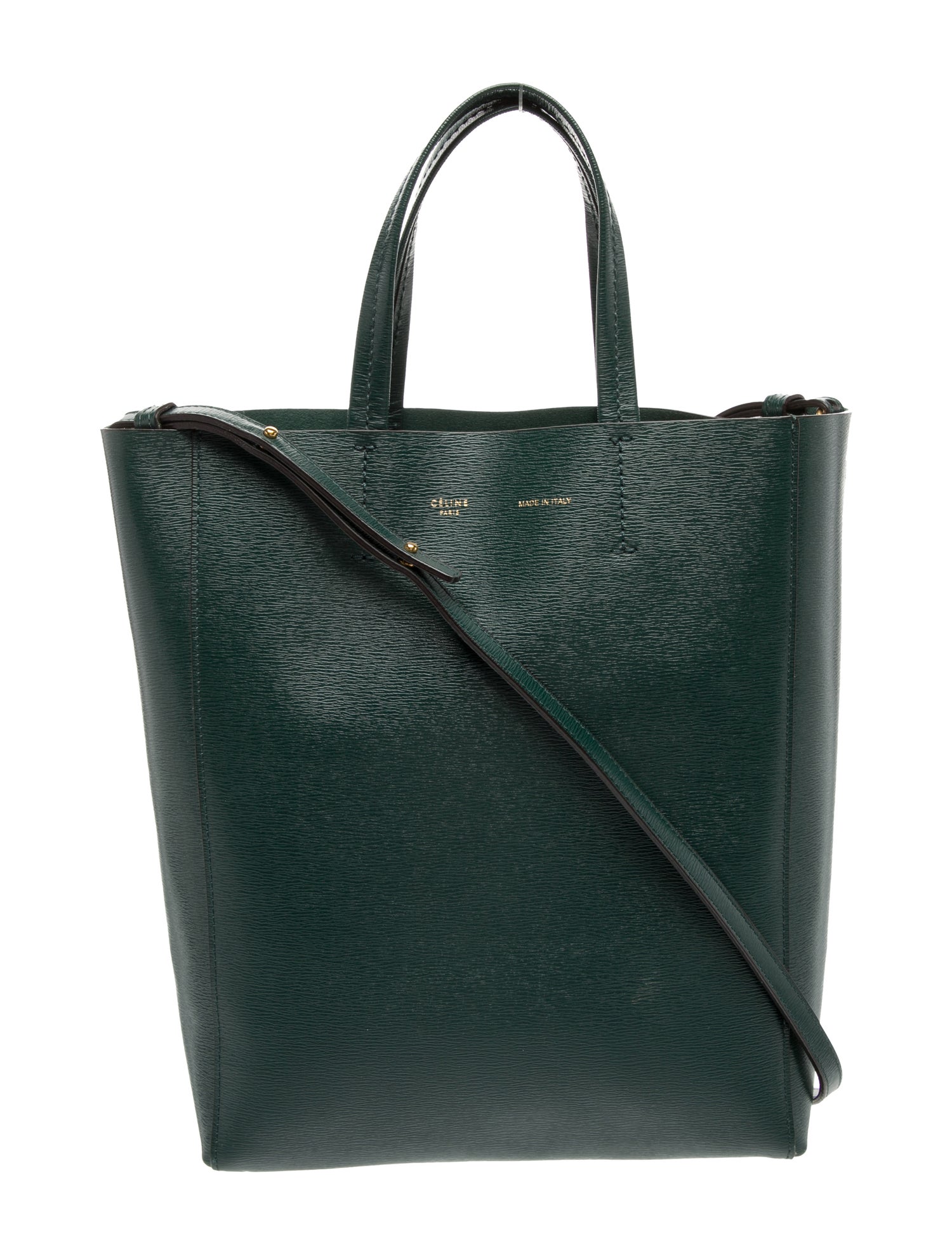 Celine Leather Vertical Cabas Small