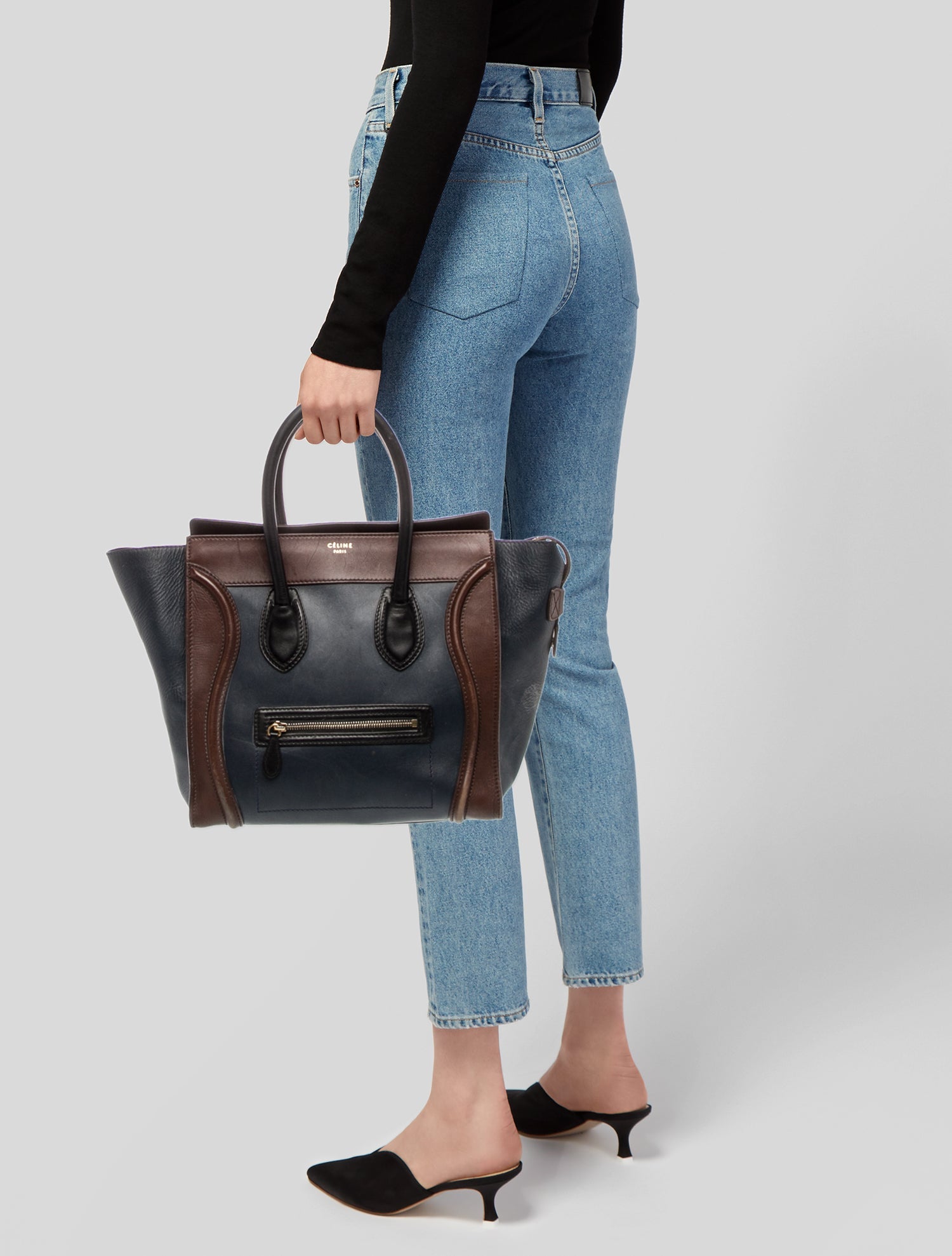 Celine Leather Luggage Mini