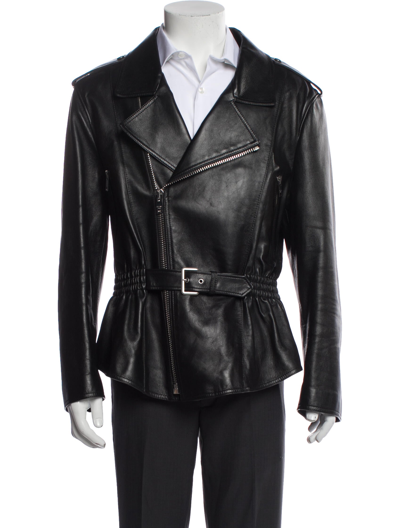 Celine Lambskin Moto Jacket
