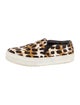 Celine Satin Animal Print Loafer Sneakers