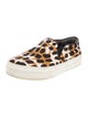 Celine Satin Animal Print Loafer Sneakers