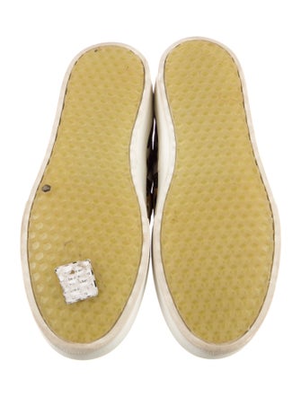 Celine Satin Animal Print Loafer Sneakers