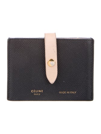 Celine Strap Compact Wallet Leather Wallet