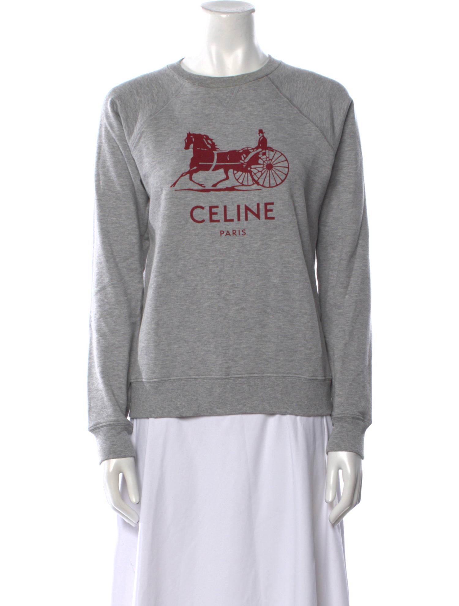 Celine Graphic Print Crew Neck Sweatshirt