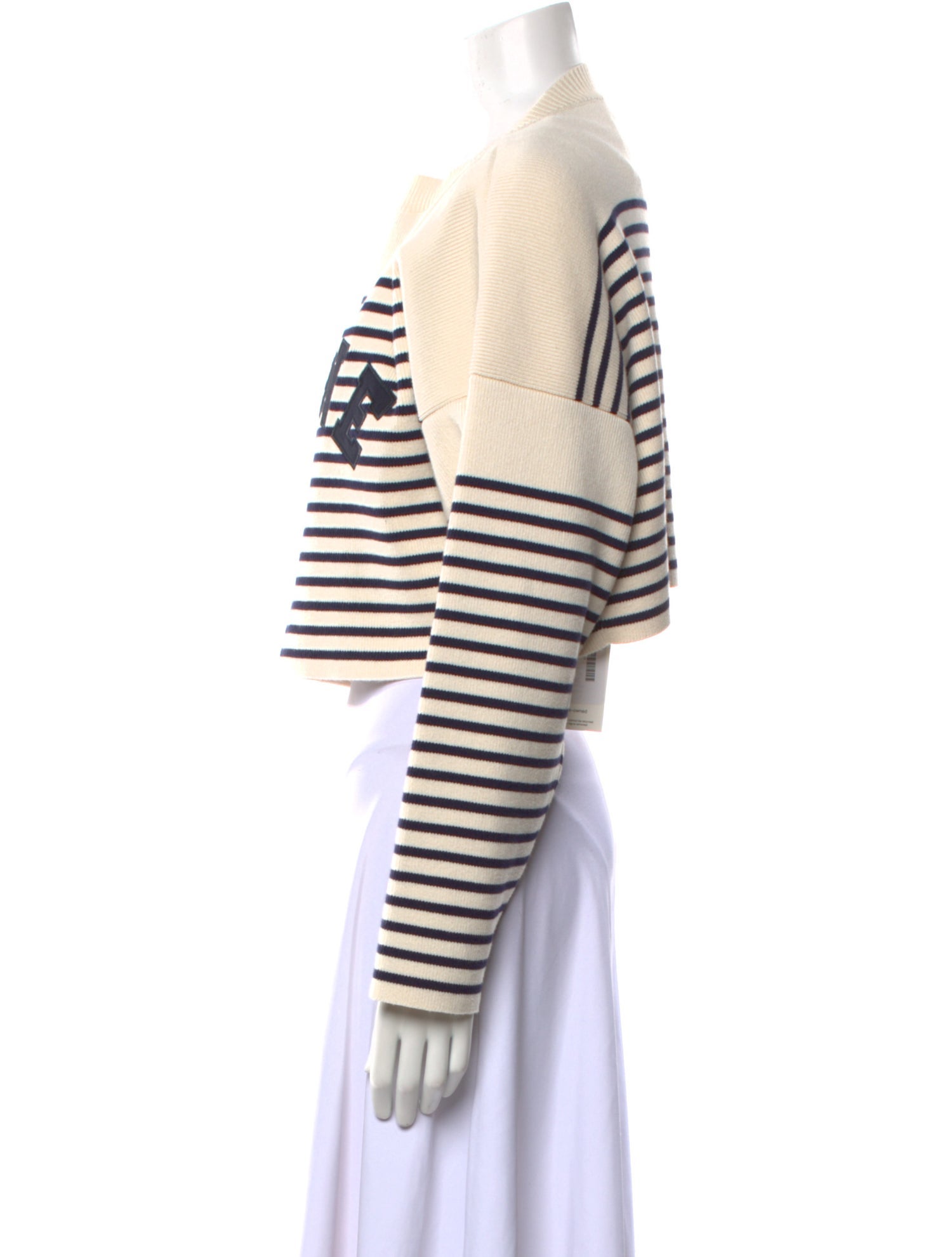 Celine Striped Bateau Neckline Sweater