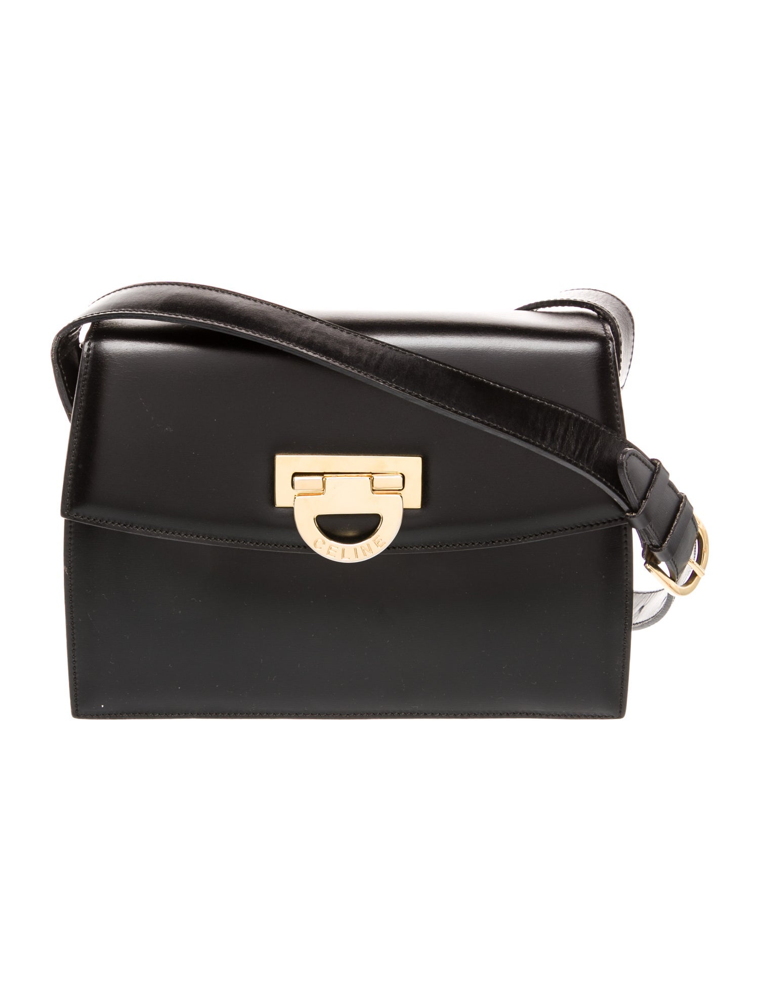 Celine Leather Shoulder Bag Vintage