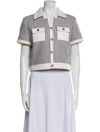 Celine Wool Striped Evening Jacket