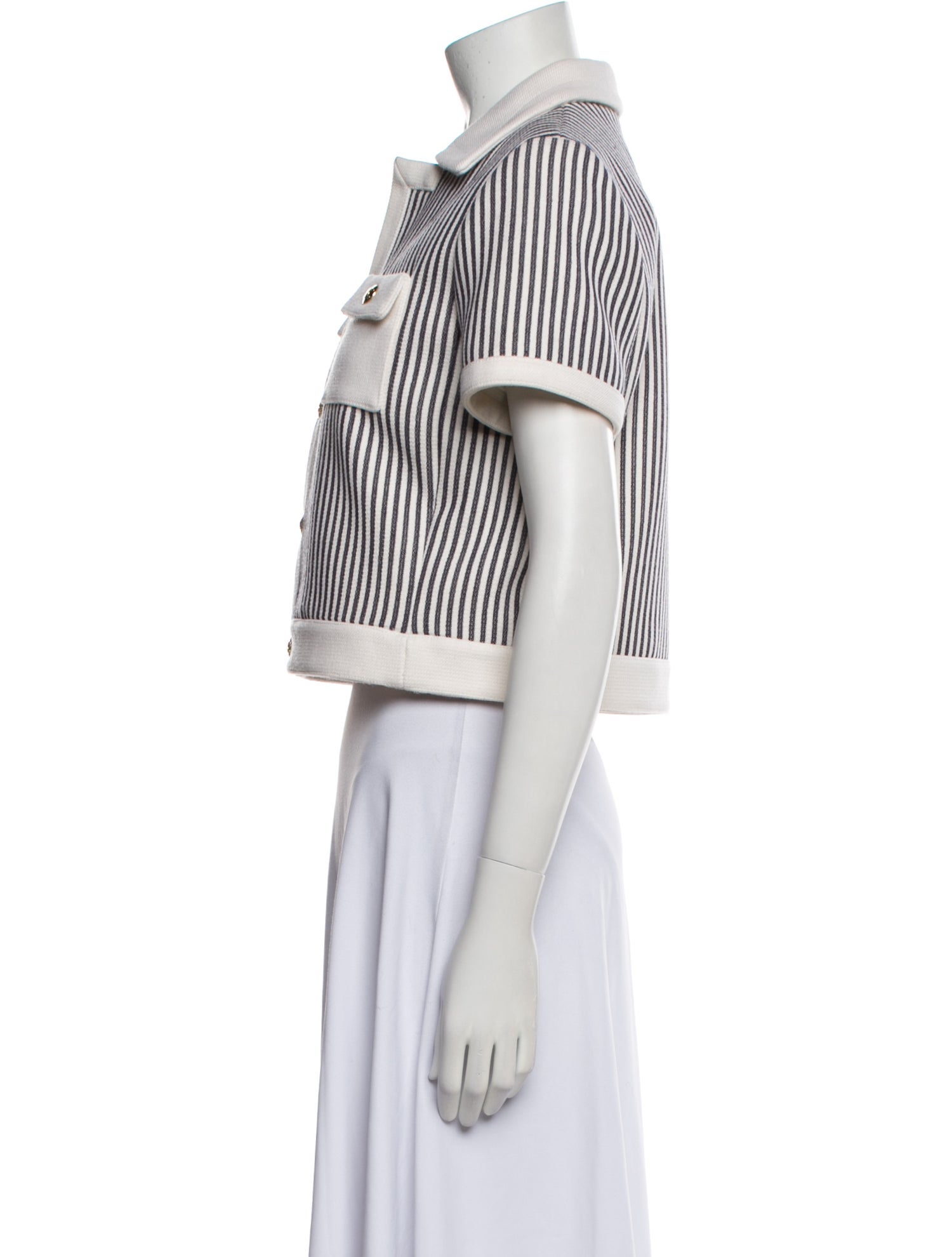 Celine Wool Striped Evening Jacket