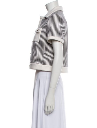 Celine Wool Striped Evening Jacket