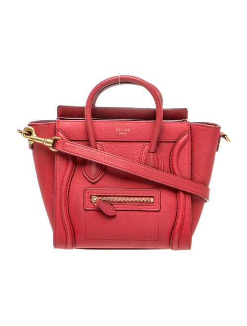 Celine Leather Luggage Nano