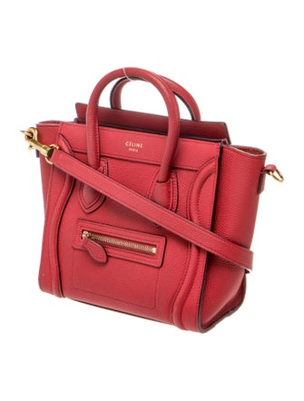 Celine Leather Luggage Nano