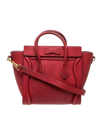 Celine Leather Luggage Nano