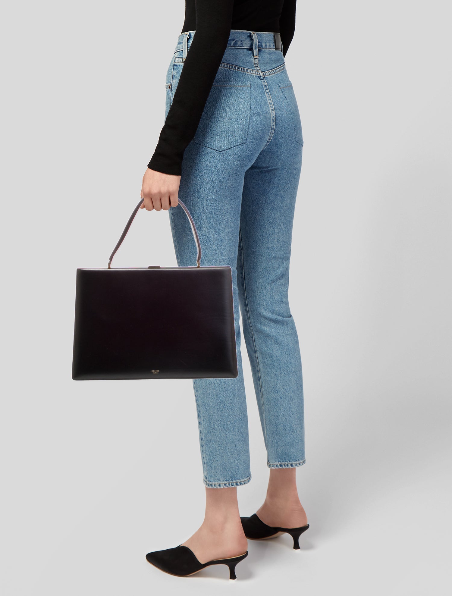 Celine Leather Clasp Medium