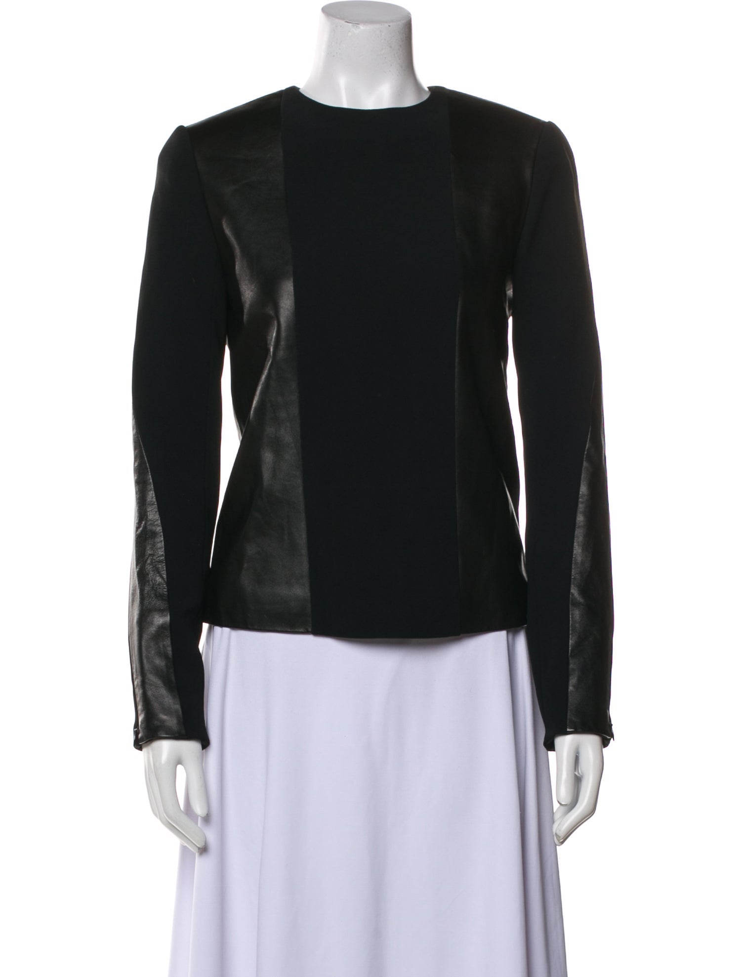 Celine Crew Neck Long Sleeve Blouse