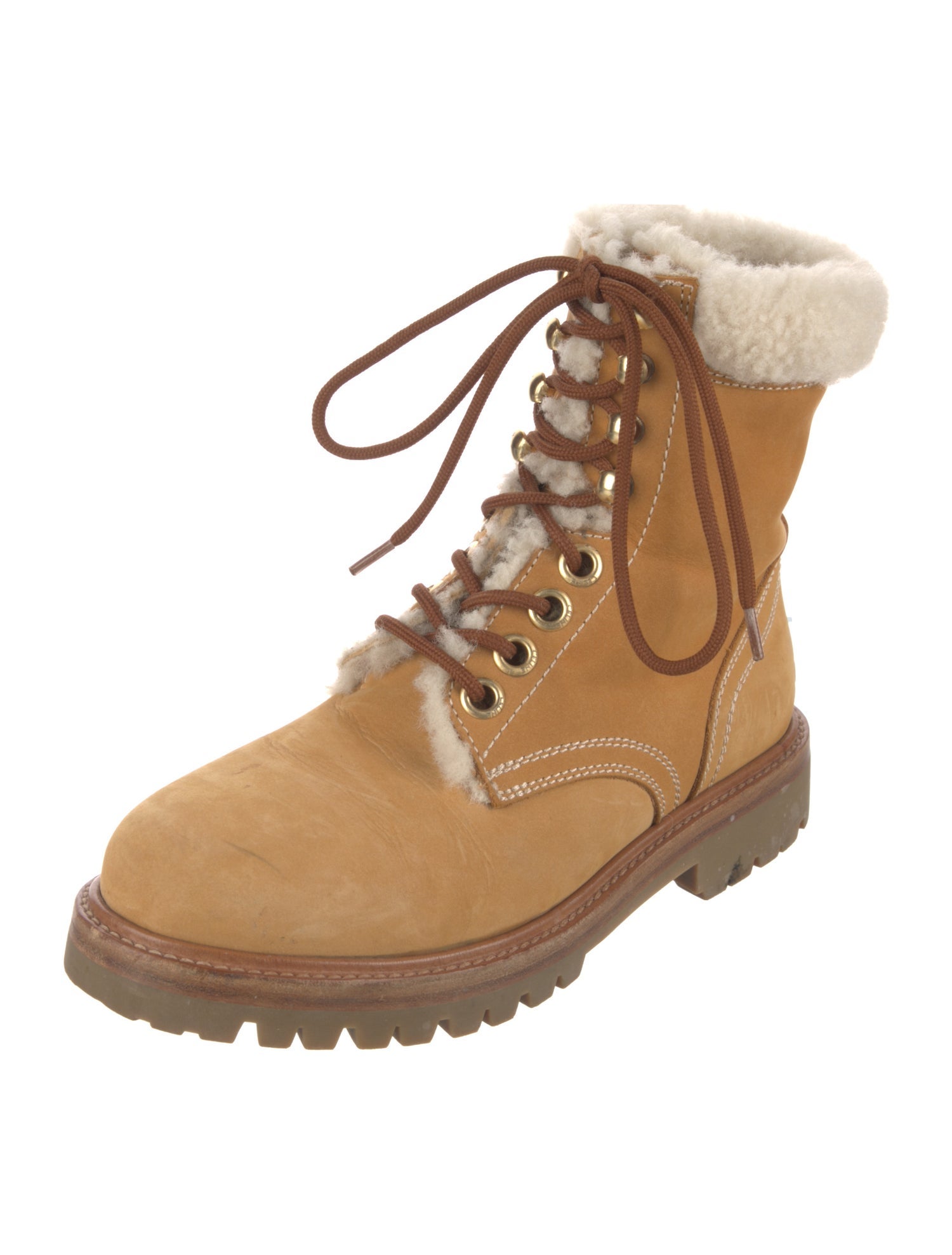 Celine Kurt Nubuck Combat Boots