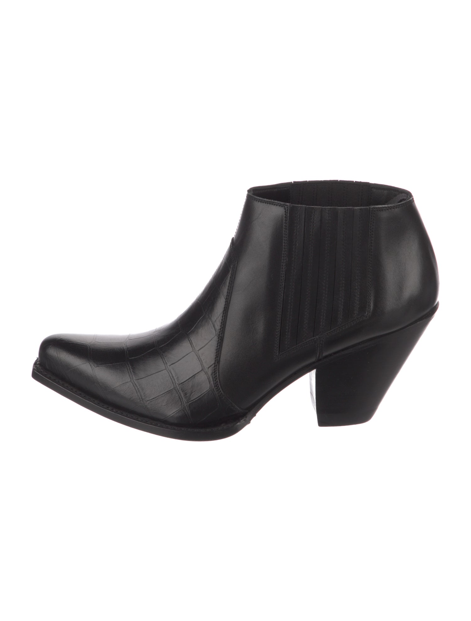 Celine Leather Western Boots