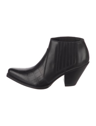 Celine Leather Western Boots