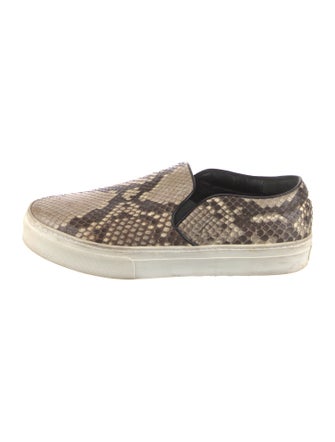 Celine Snakeskin Animal Print Sneakers