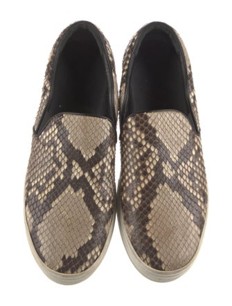 Celine Snakeskin Animal Print Sneakers