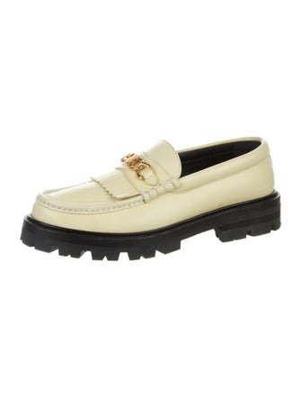 Celine Horsebit Accent Leather Loafers