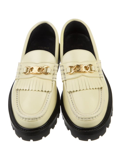 Celine Horsebit Accent Leather Loafers