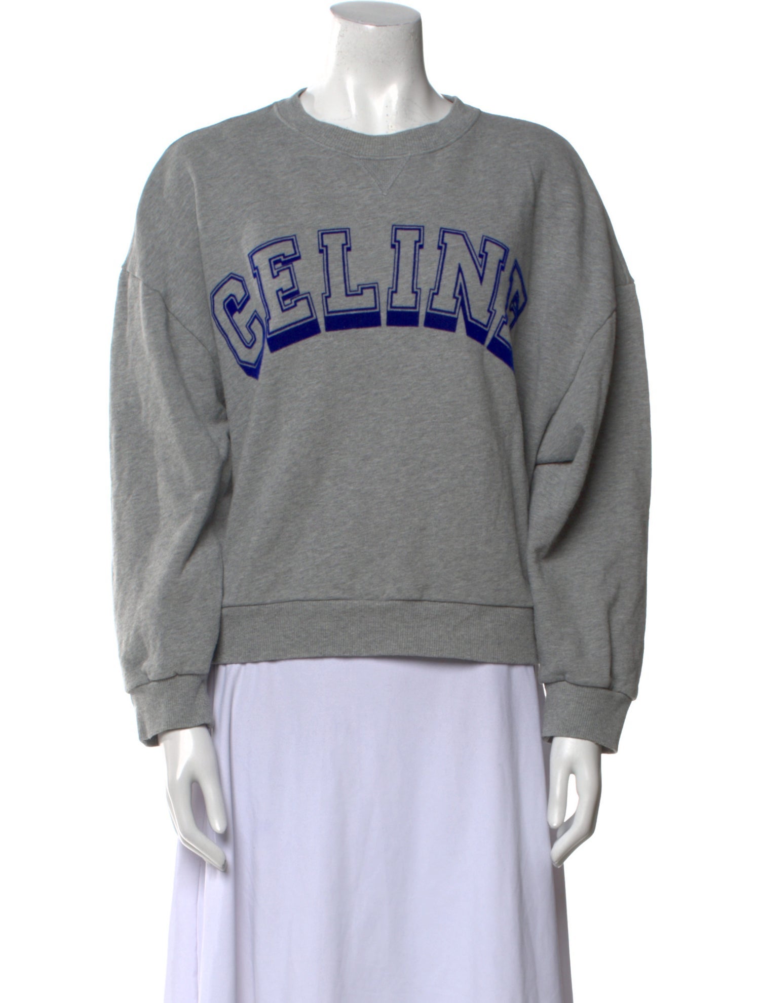 Celine Graphic Print Crew Neck Sweatshirt